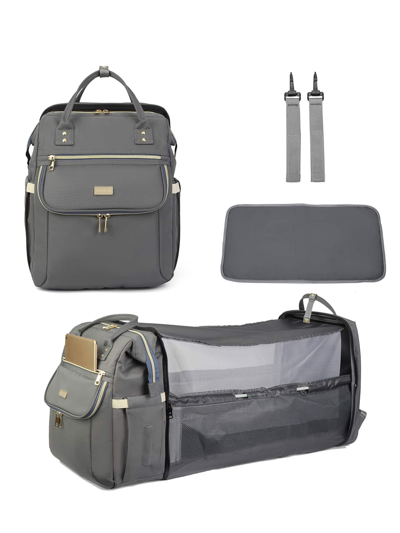 1pc Colorblock Diaper Bag