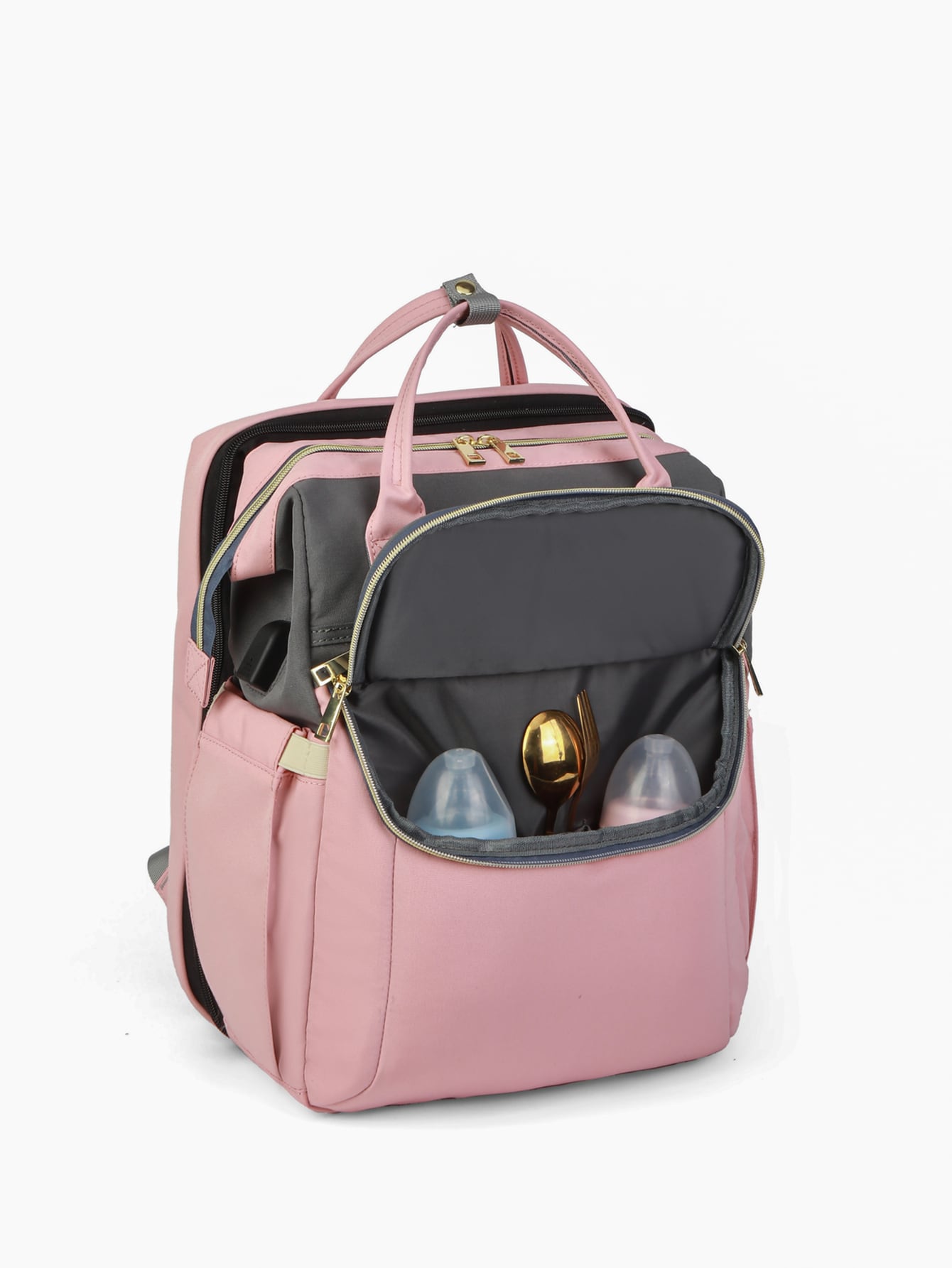 1pc Colorblock Diaper Bag