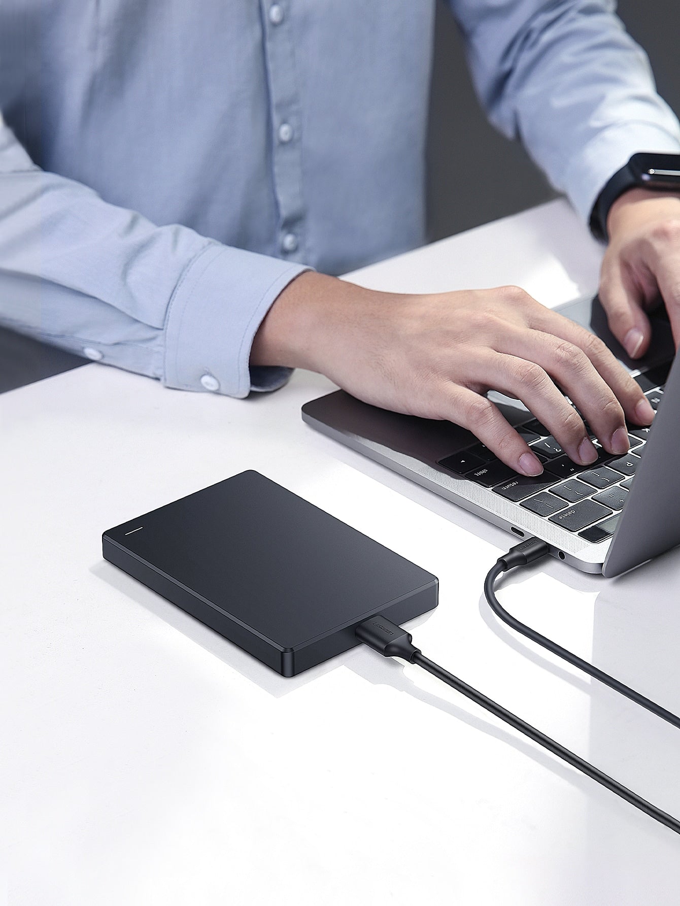 UGREEN 1pc Type C To Micro USB Hard Disk Cable