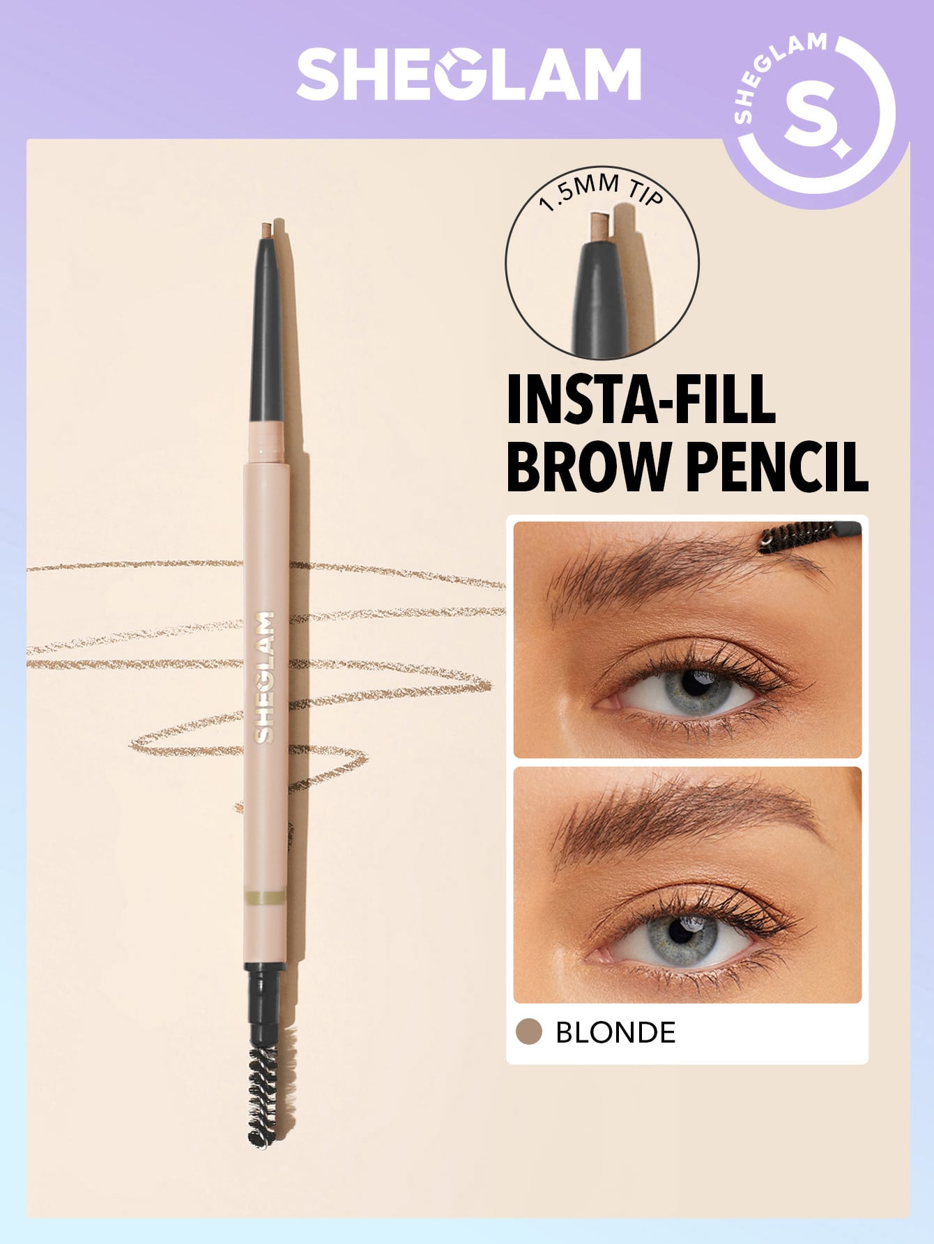 SHEGLAM Insta fill Brow Pencil Gray