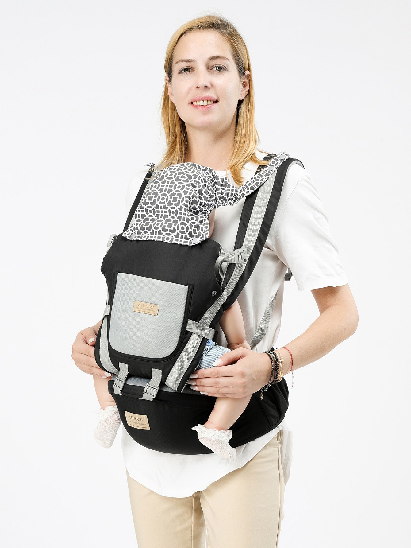 Baby Geometric Pattern Windproof Carrier
