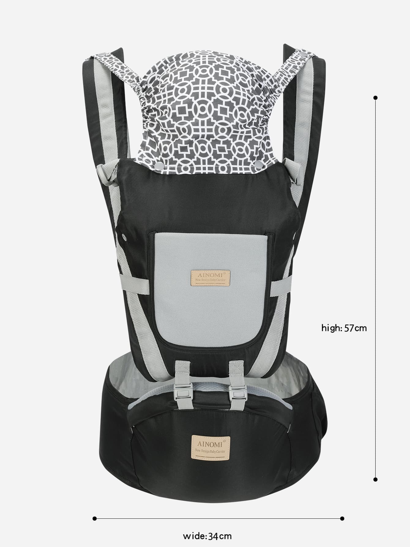 Baby Geometric Pattern Windproof Carrier