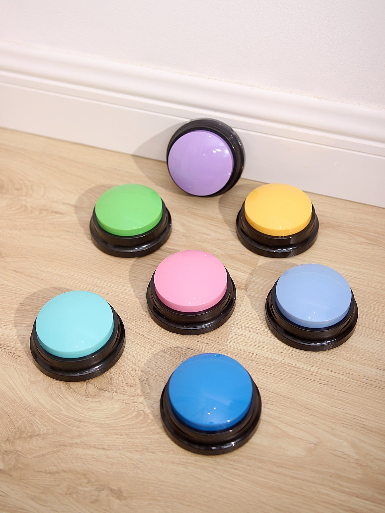 1pc Random Voice Recording Button Design Pet Communication Toy