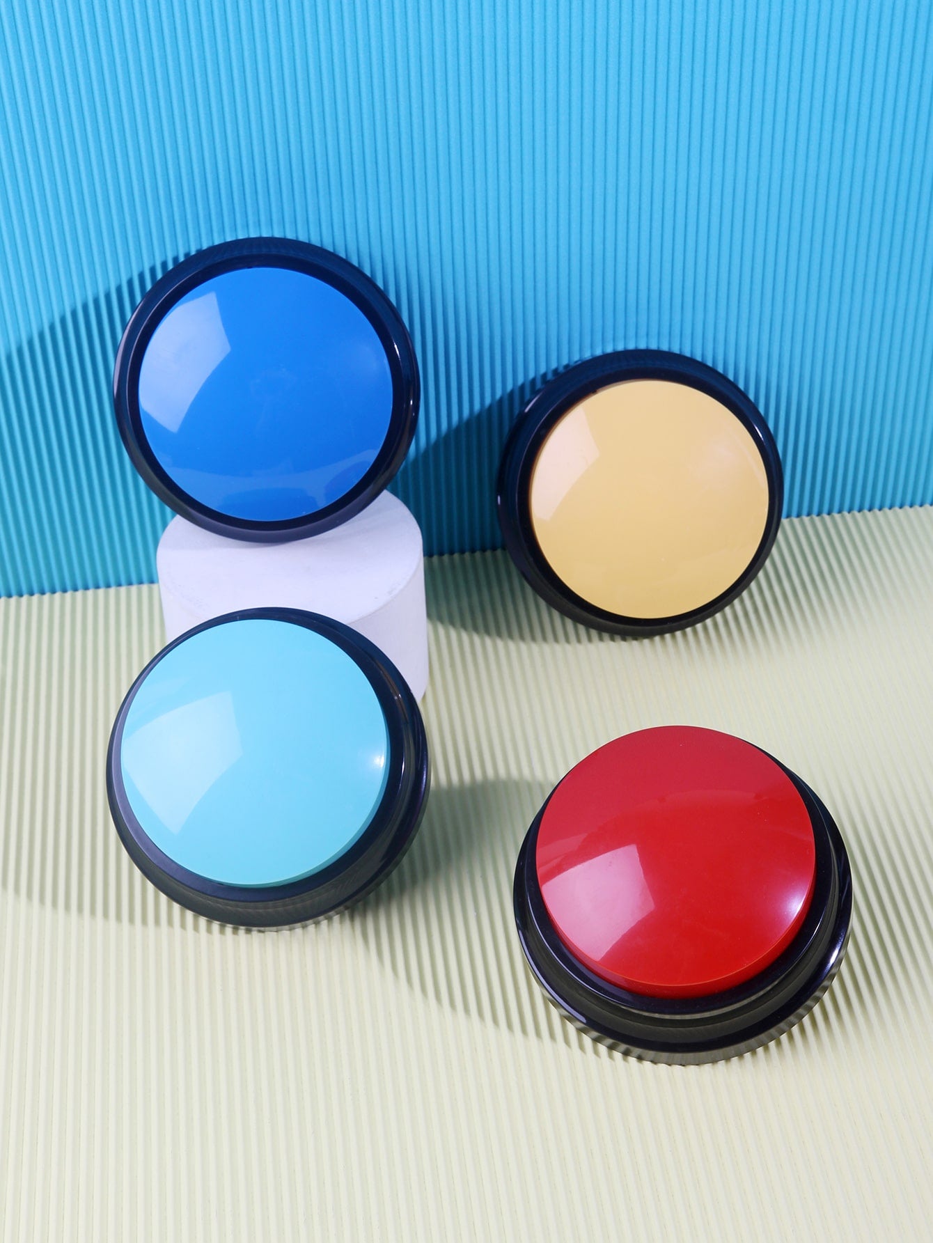 1pc Random Voice Recording Button Design Pet Communication Toy