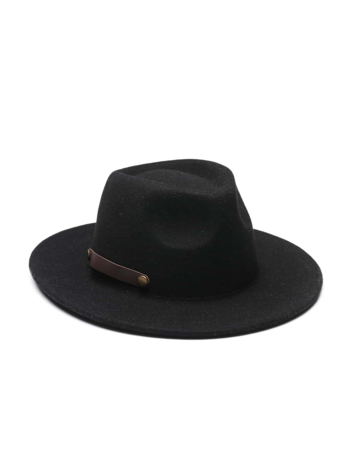 Studded Decor Fedora Hat