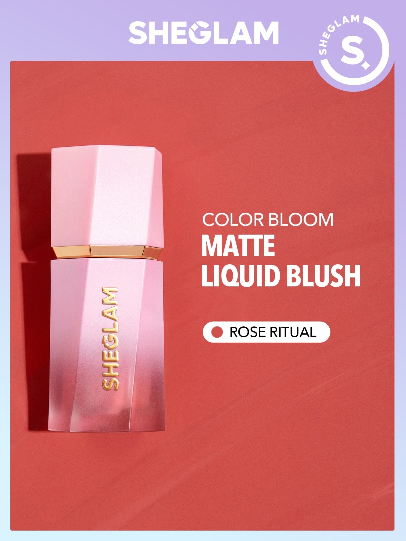 SHEGLAM Color Bloom Liquid Blush Matte Finish Float On