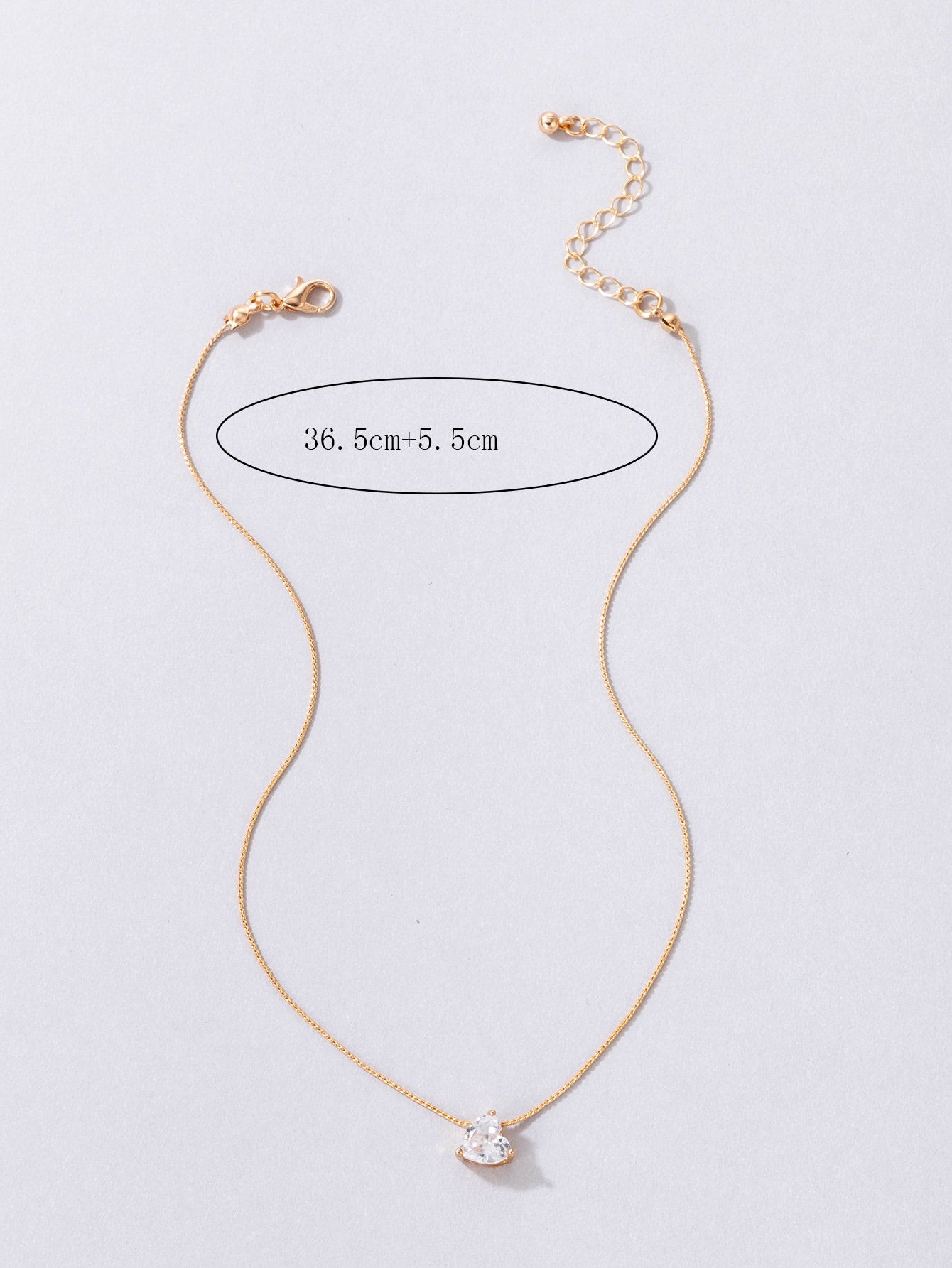 Cubic Zirconia Round Charm Necklace