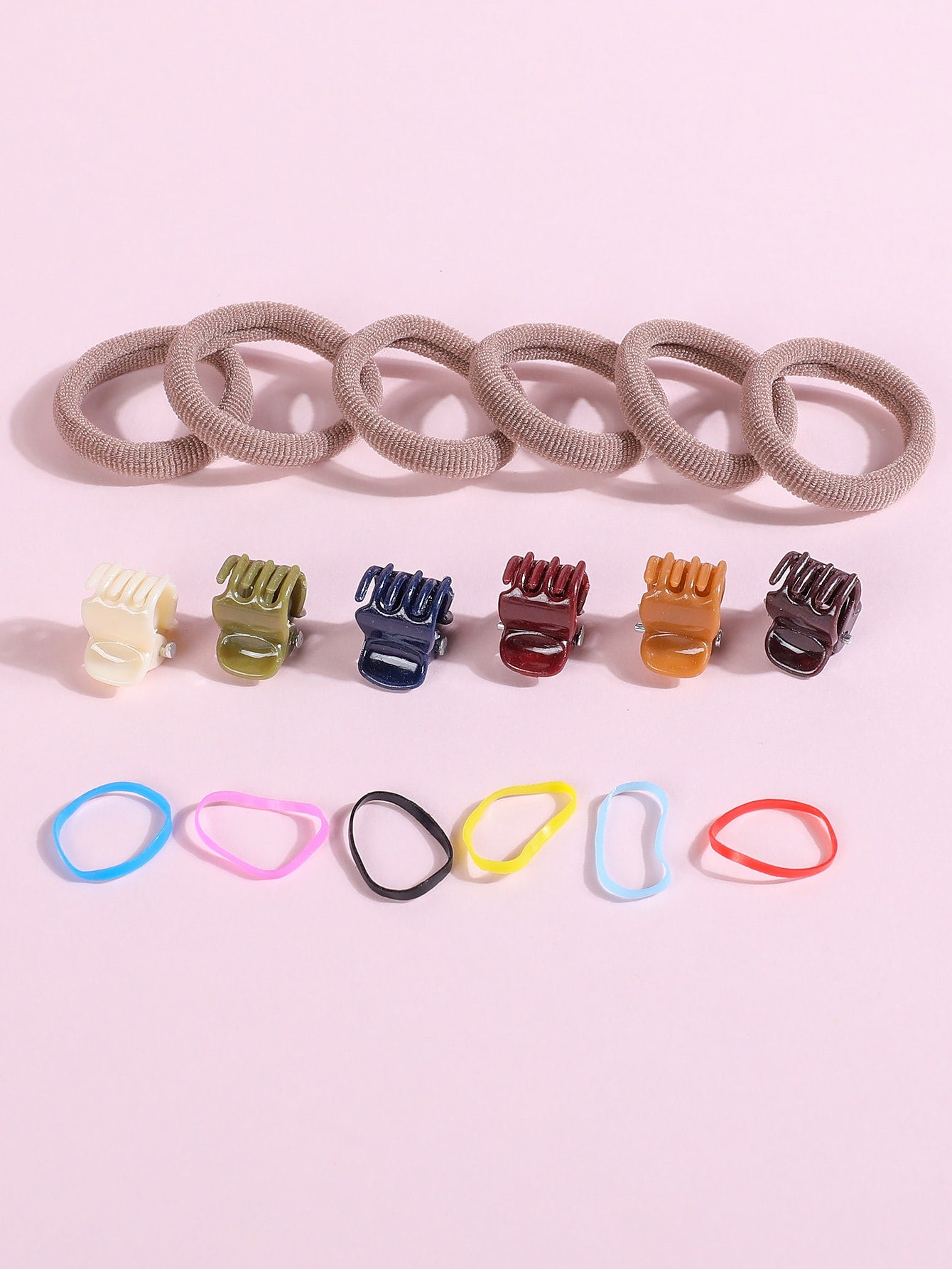 1box Girls Hair Claw Hair Tie Set