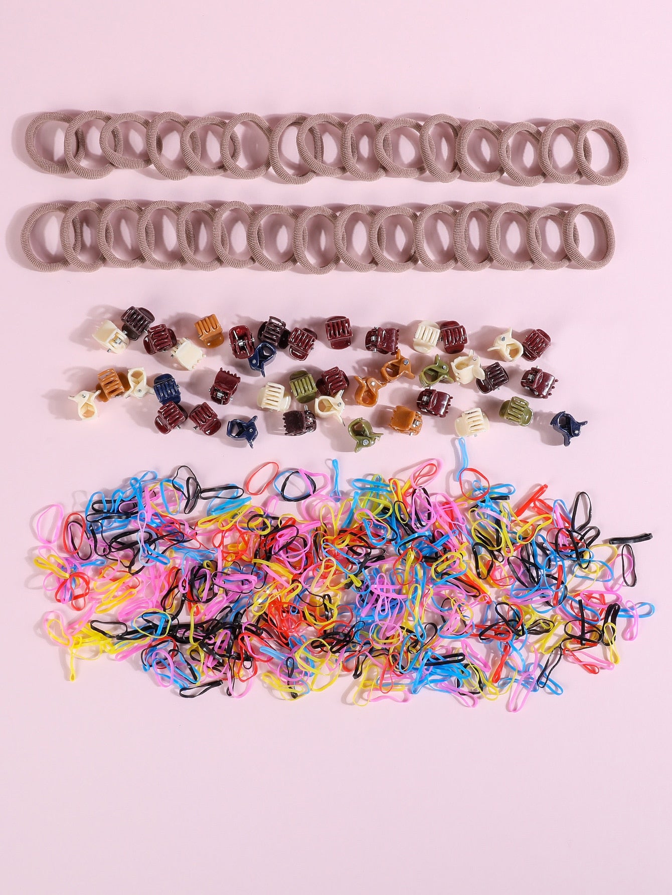 1box Girls Hair Claw Hair Tie Set