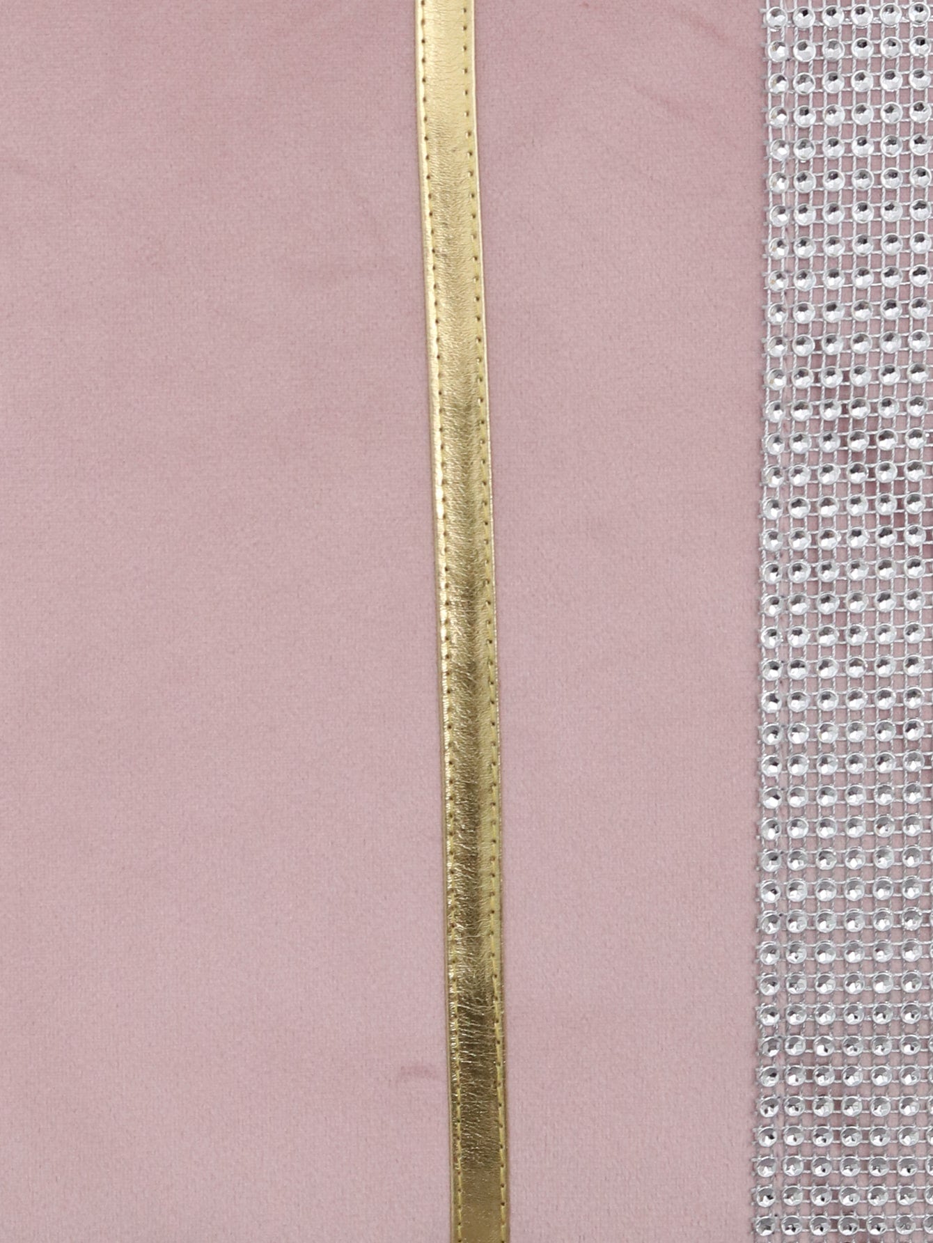 1pc Rhinestone Decor Cushion Cover Without Filler