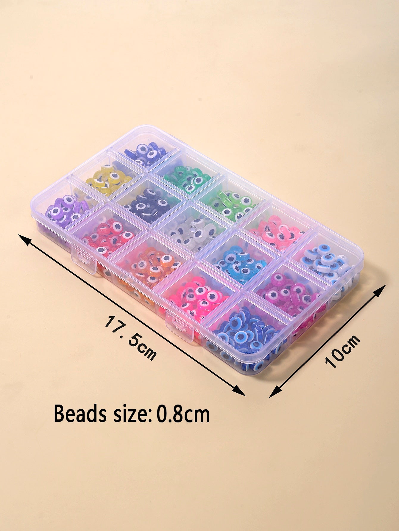 1box Evil Eye Shaped DIY Bead
