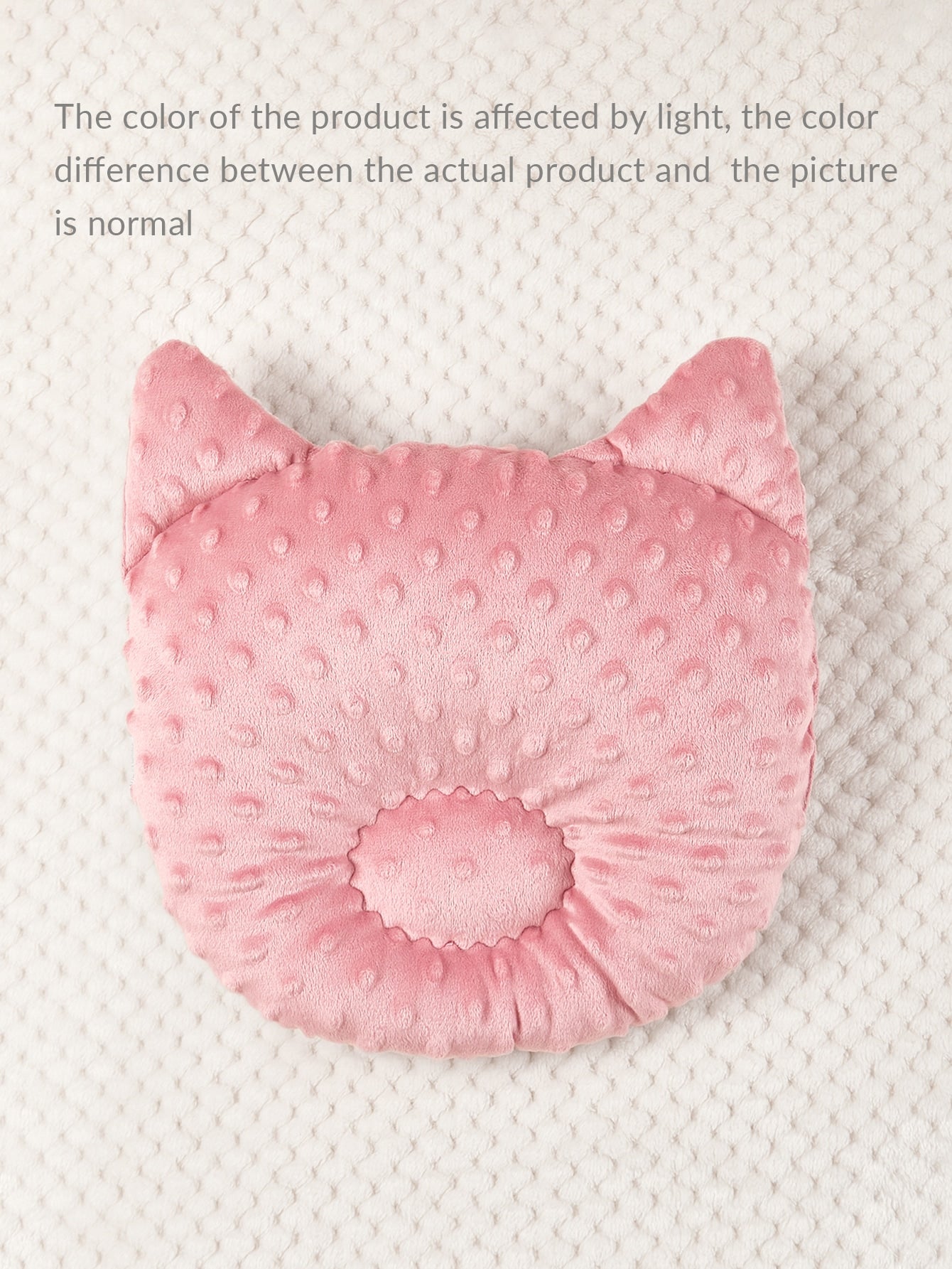 1pc Baby Solid Plush Pillow