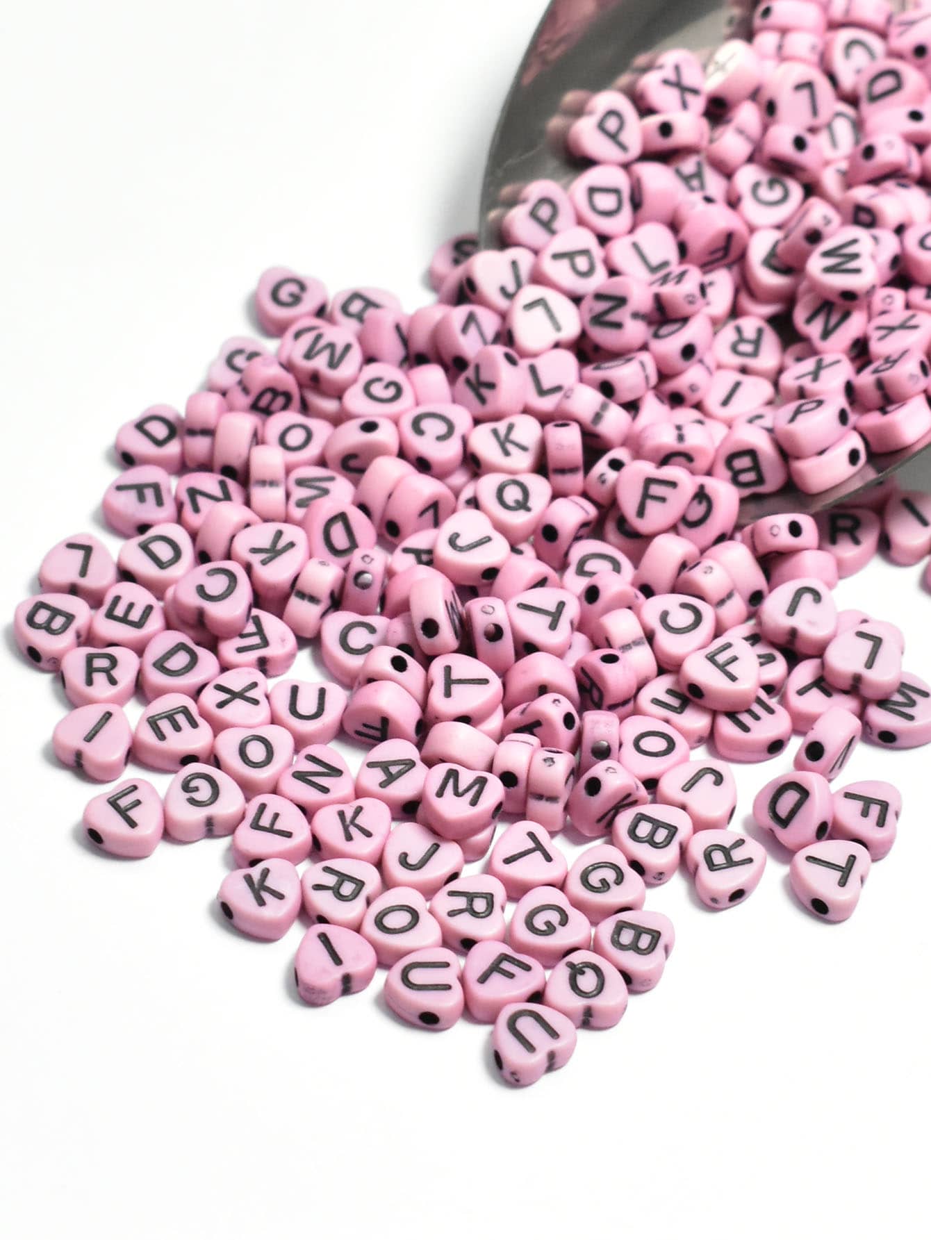 1box Heart Shaped DIY Bead 1box Elastic String