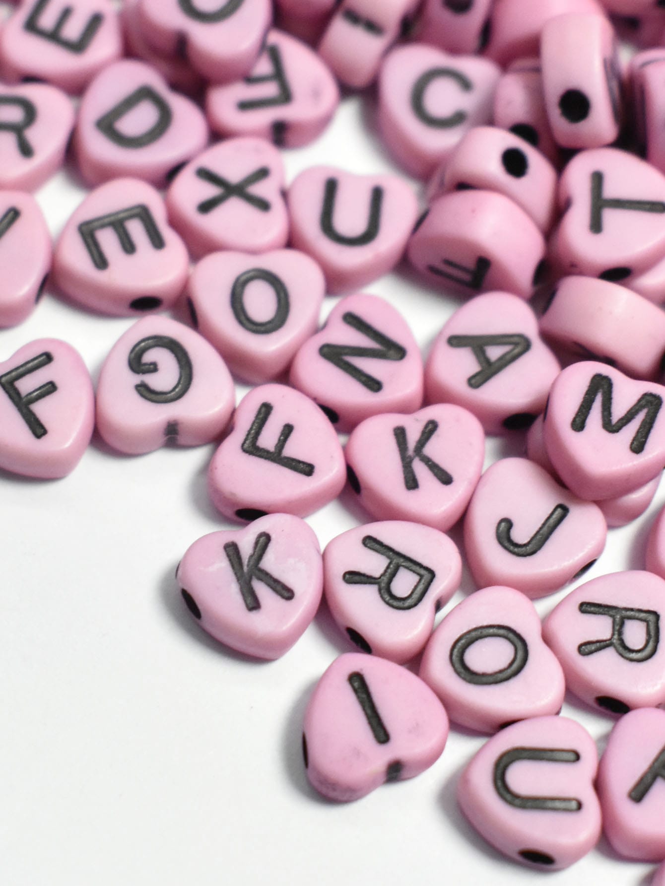 1box Heart Shaped DIY Bead 1box Elastic String