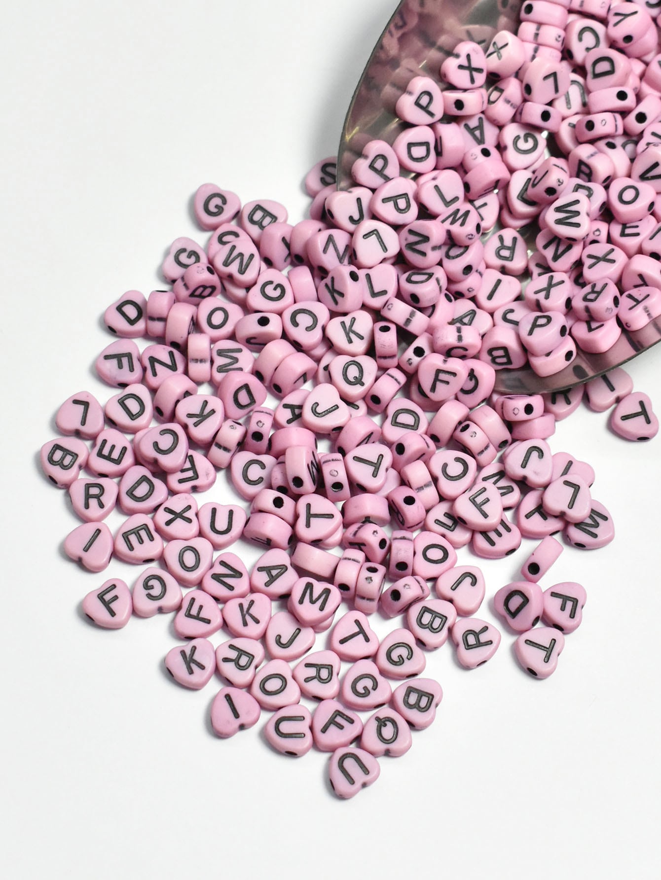 1box Heart Shaped DIY Bead 1box Elastic String