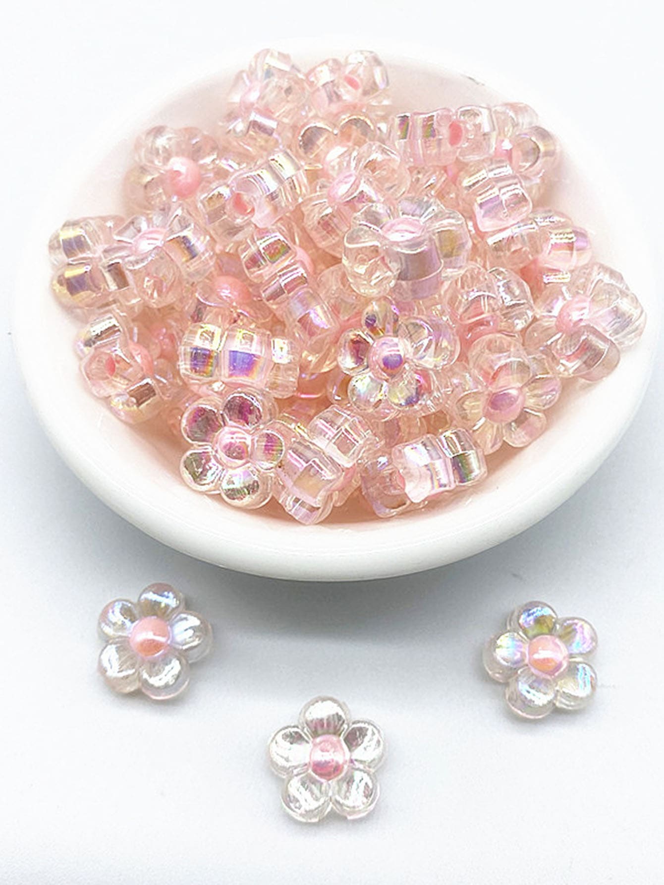 1box Heart Shaped DIY Bead 1box Elastic String