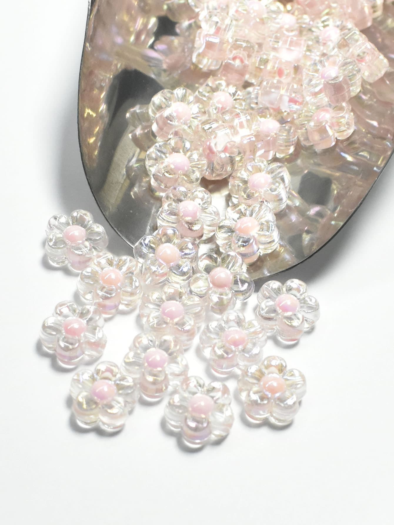 1box Heart Shaped DIY Bead 1box Elastic String