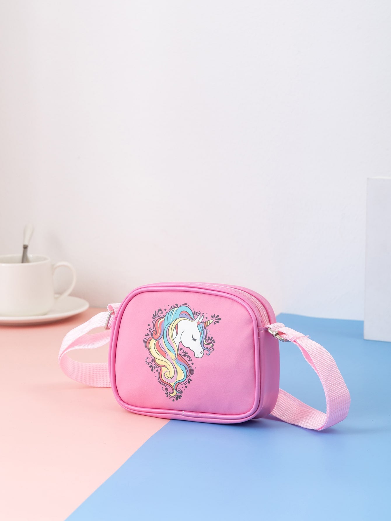 Girls Unicorn Pattern Crossbody Bag