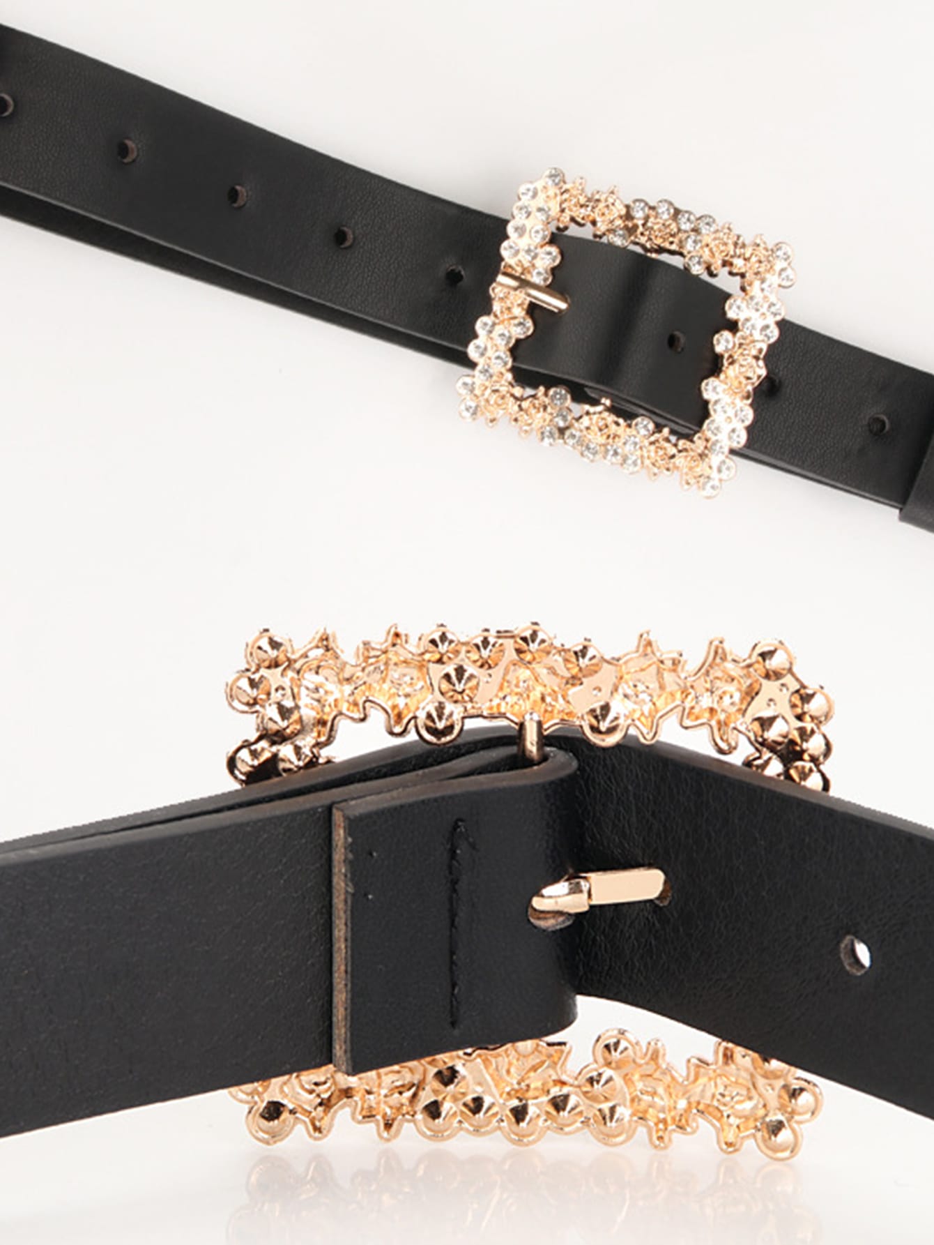 1pc Random Color Rhinestone Decor Belt
