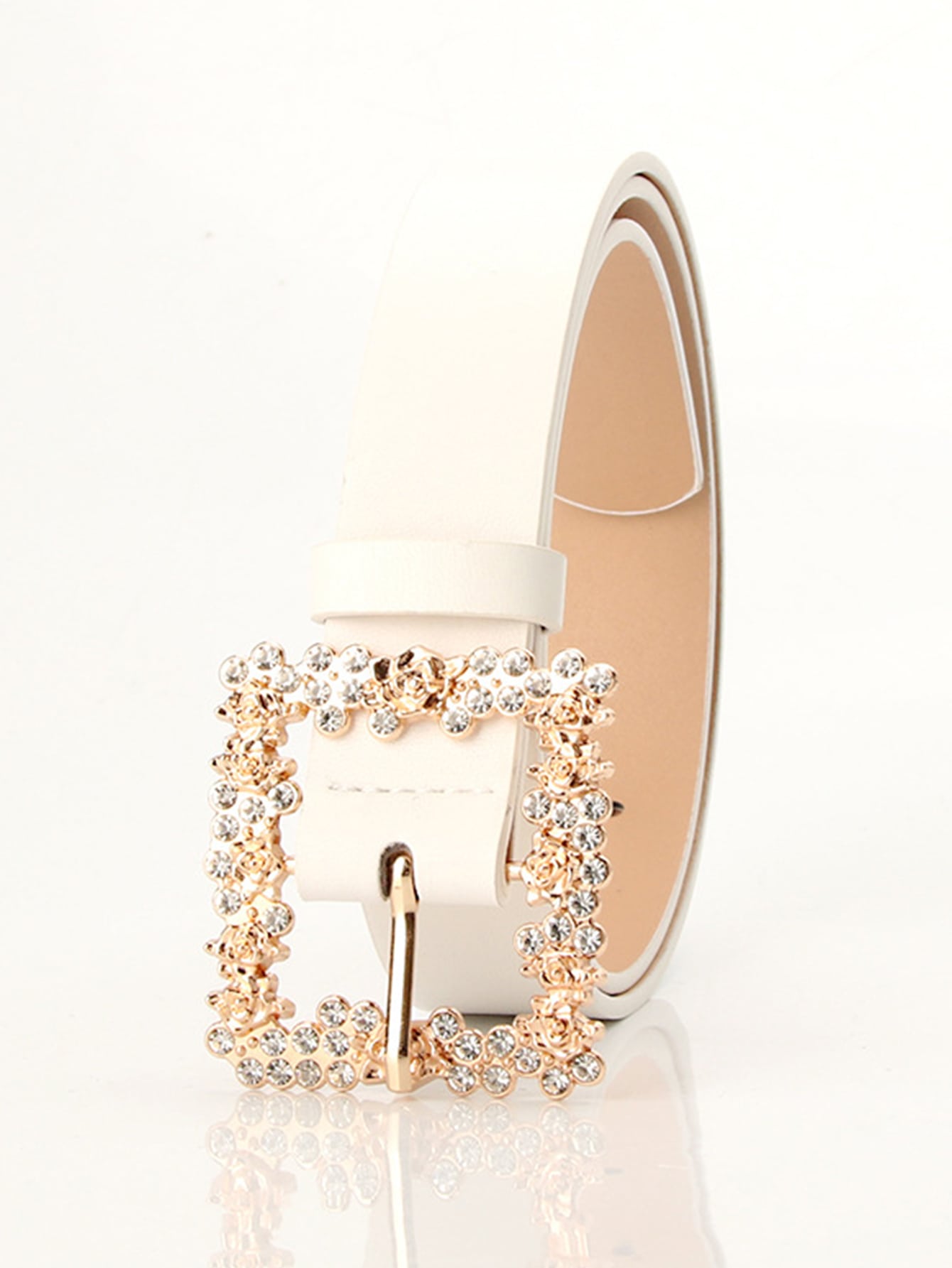 1pc Random Color Rhinestone Decor Belt