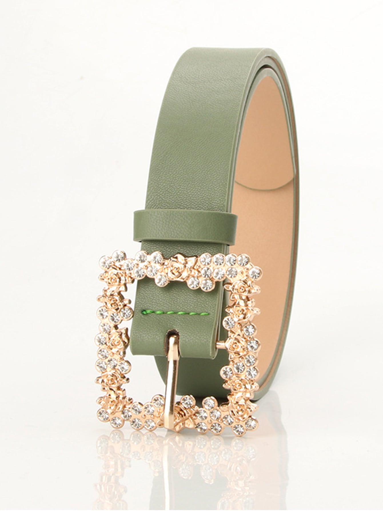 1pc Random Color Rhinestone Decor Belt