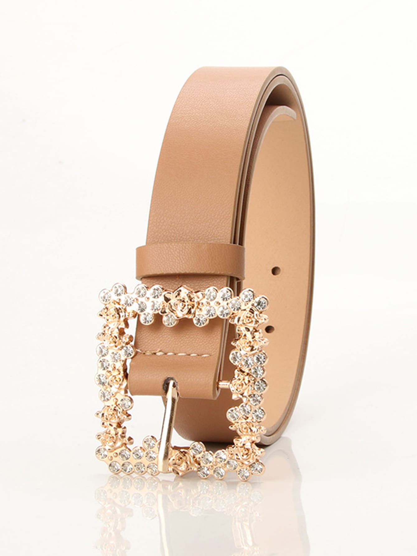 1pc Random Color Rhinestone Decor Belt