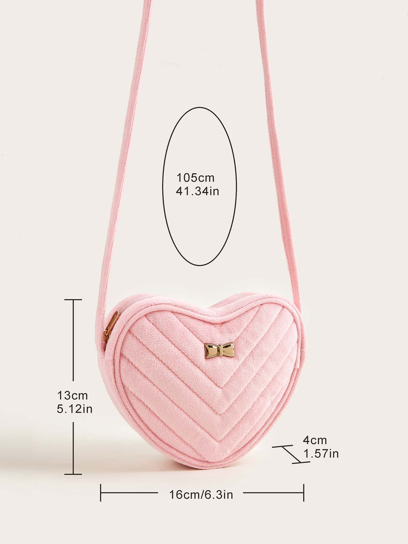 Girls Chevron Heart Design Novelty Bag