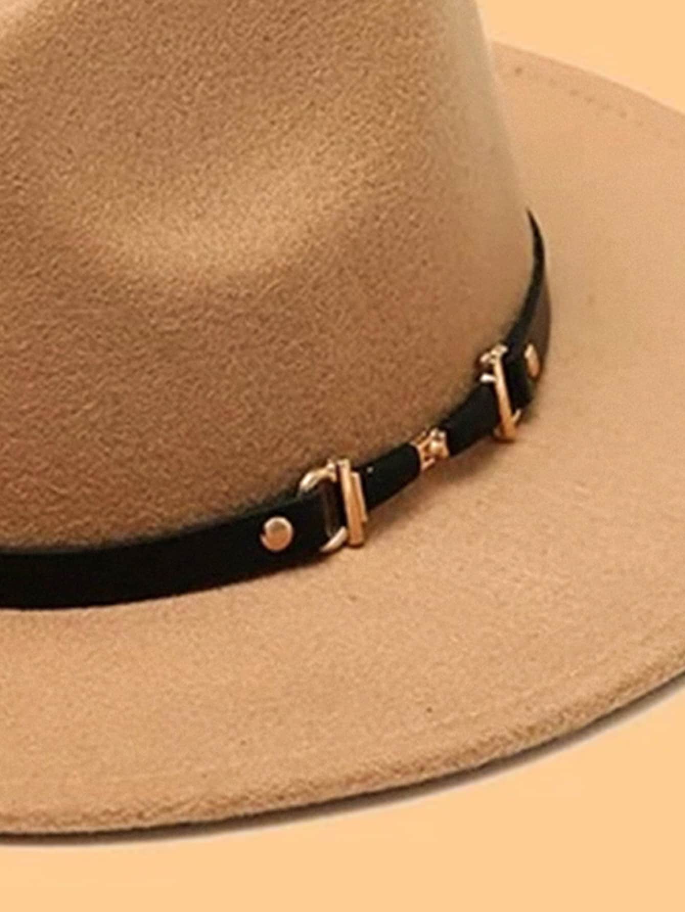 Belt Decor Fedora Hat