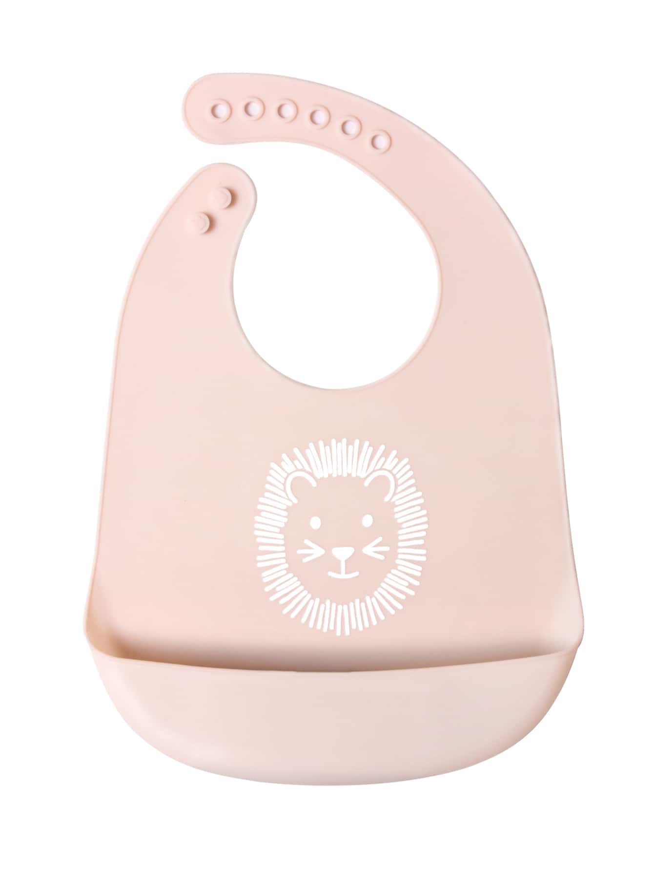 Rainbow Striped Pattern Silicone Baby Bib