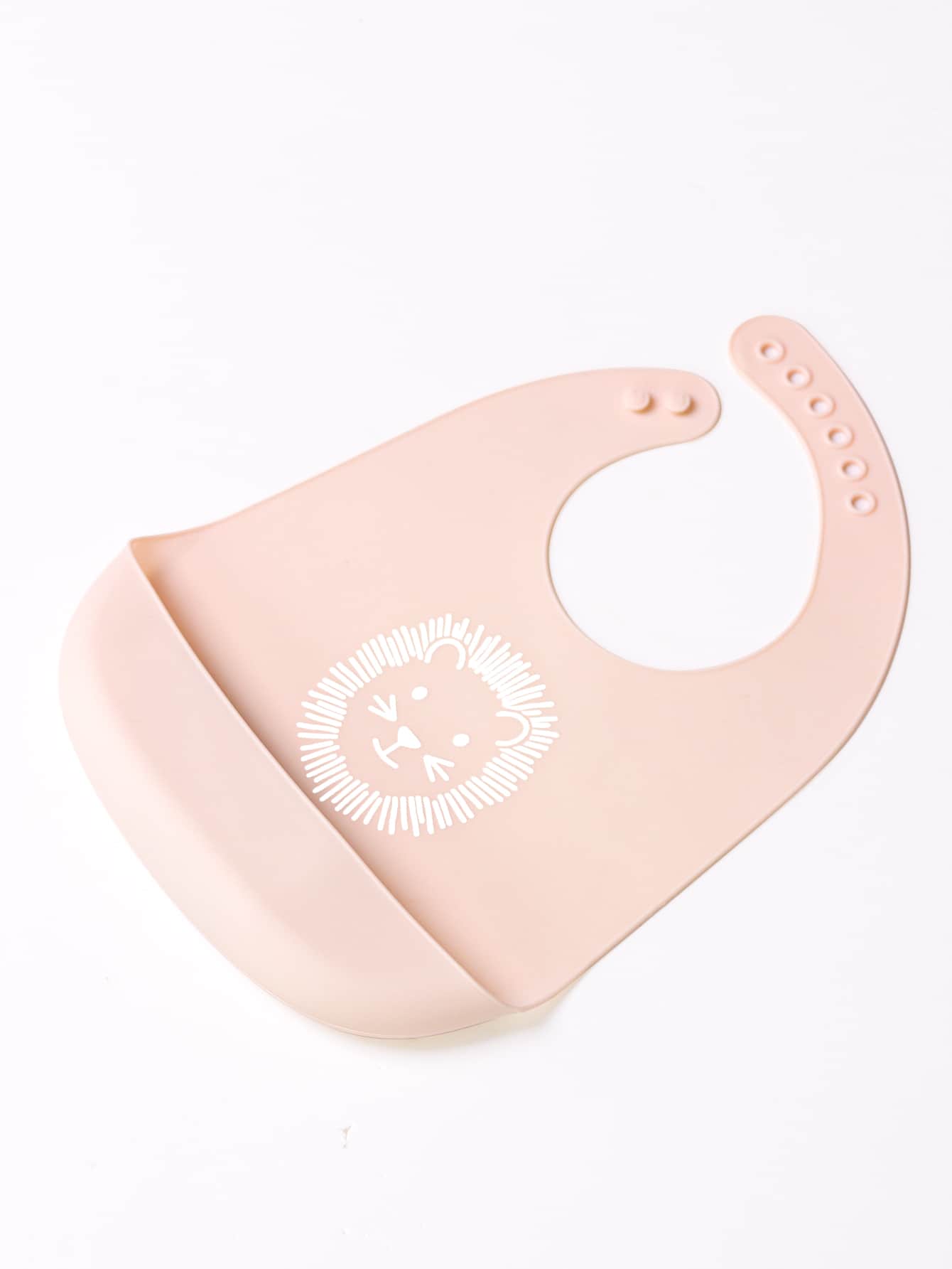 Rainbow Striped Pattern Silicone Baby Bib