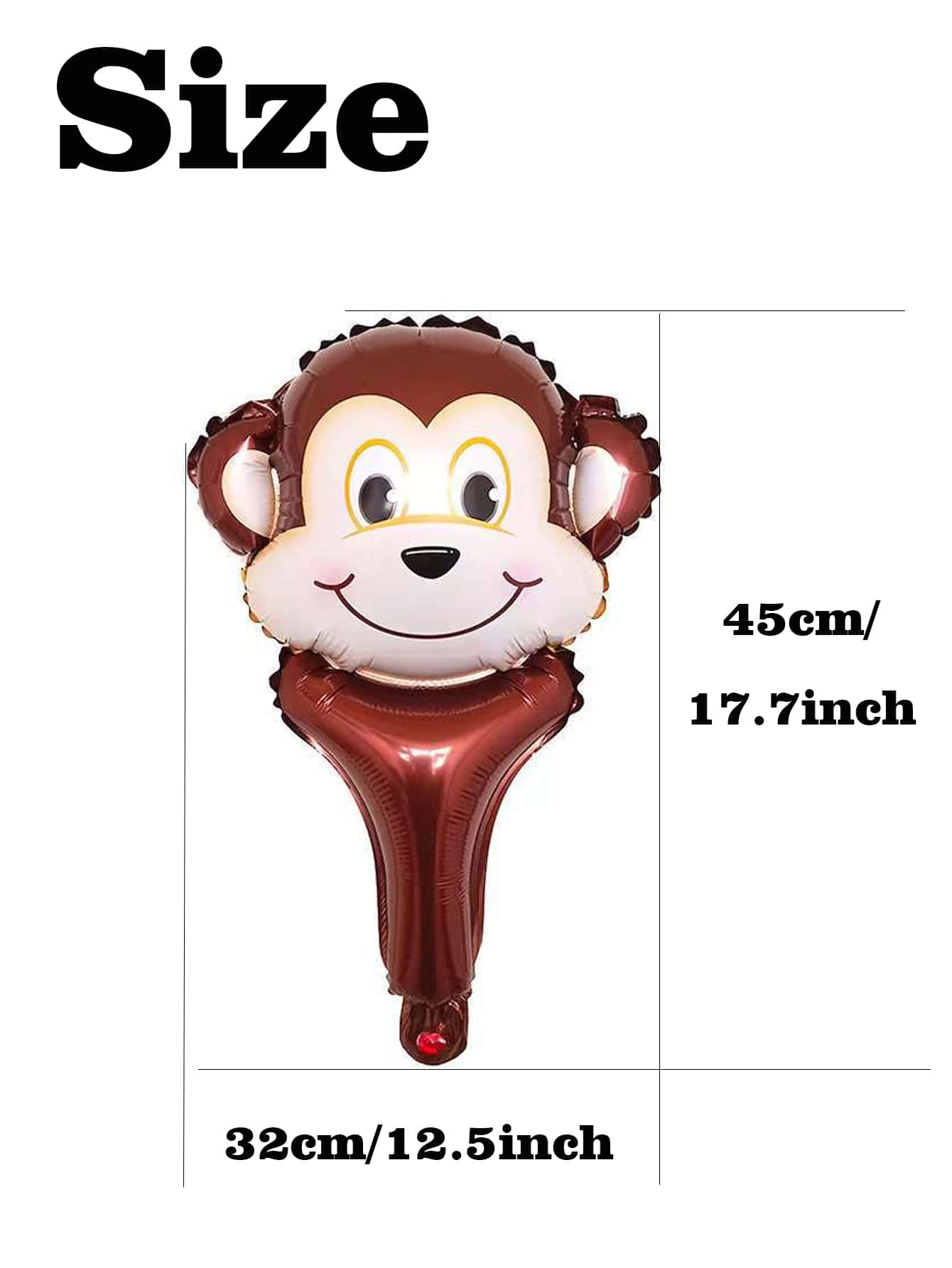 6pcs Cartoon Animal Shaped Decorative Balloon Cute Animal Handheld Stick Clapper Balloon For Birthday Party