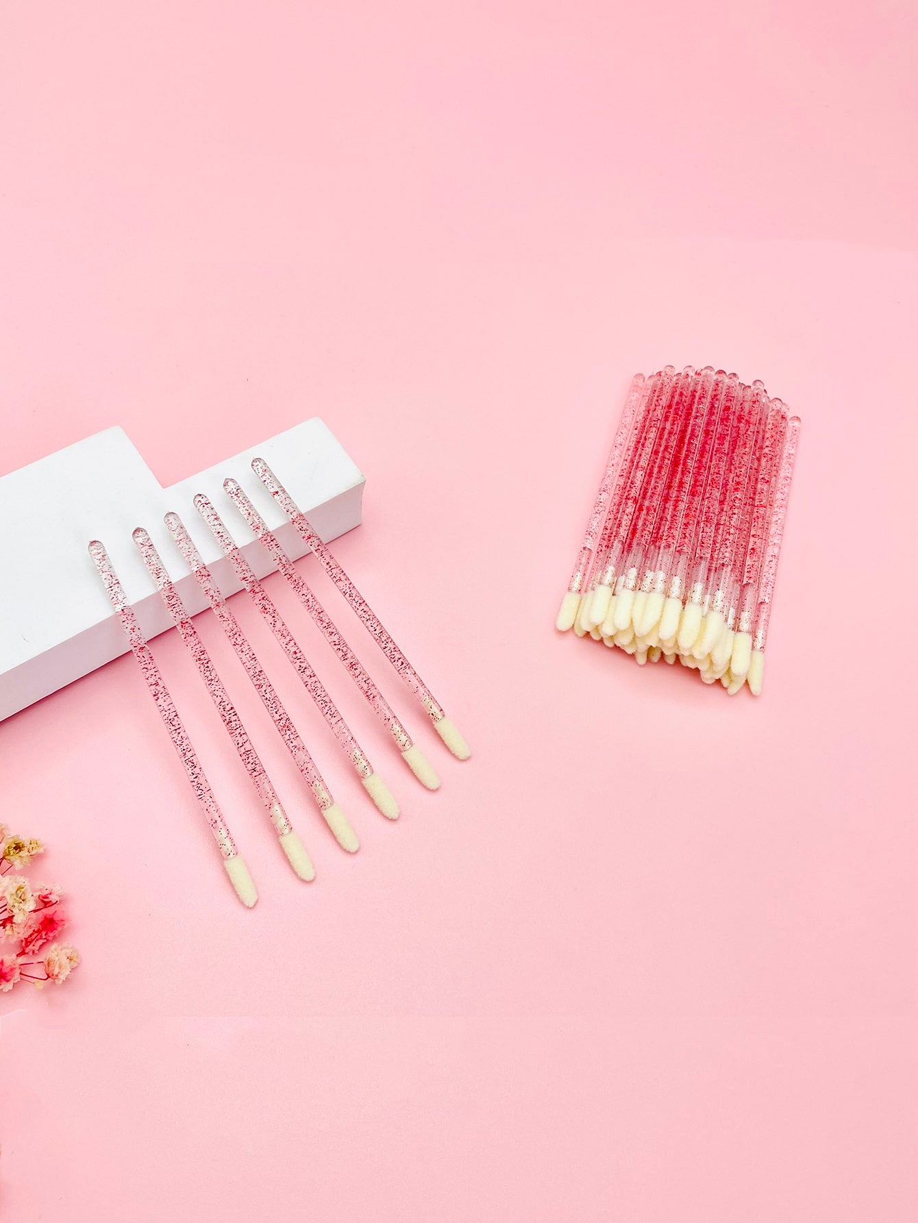 50pcs Disposable Lip Brush