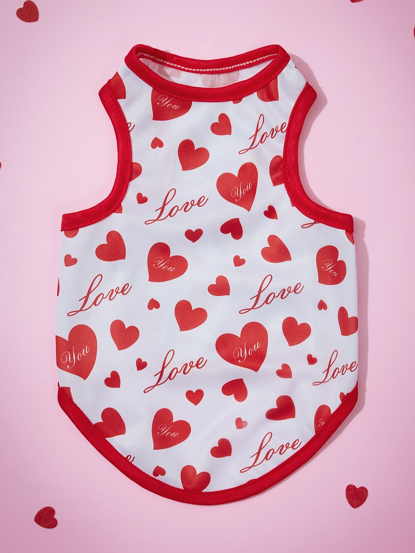 PETSIN Heart Letter Graphic Pet Tank