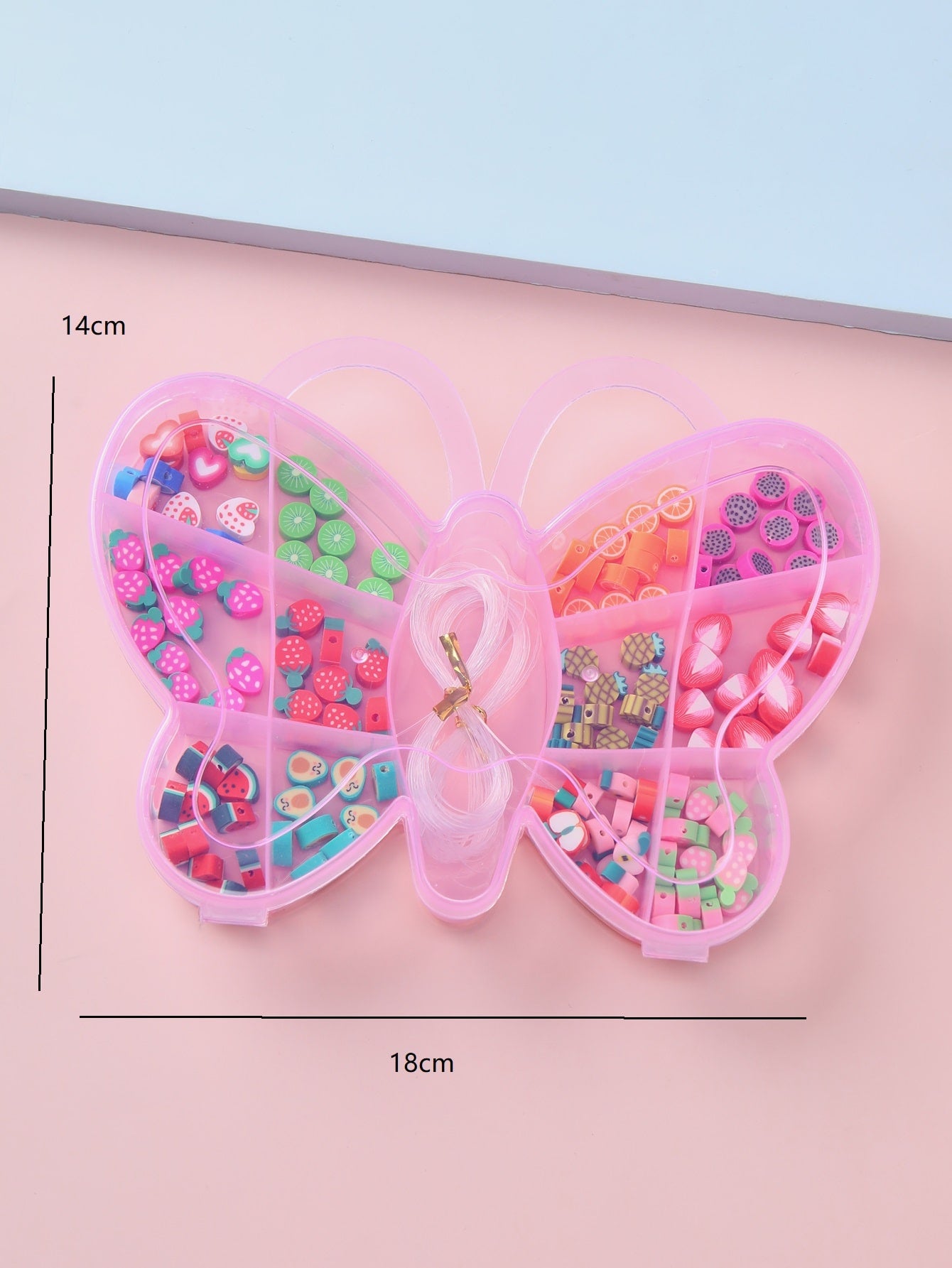 1box Random Color Fruit Design DIY Bead