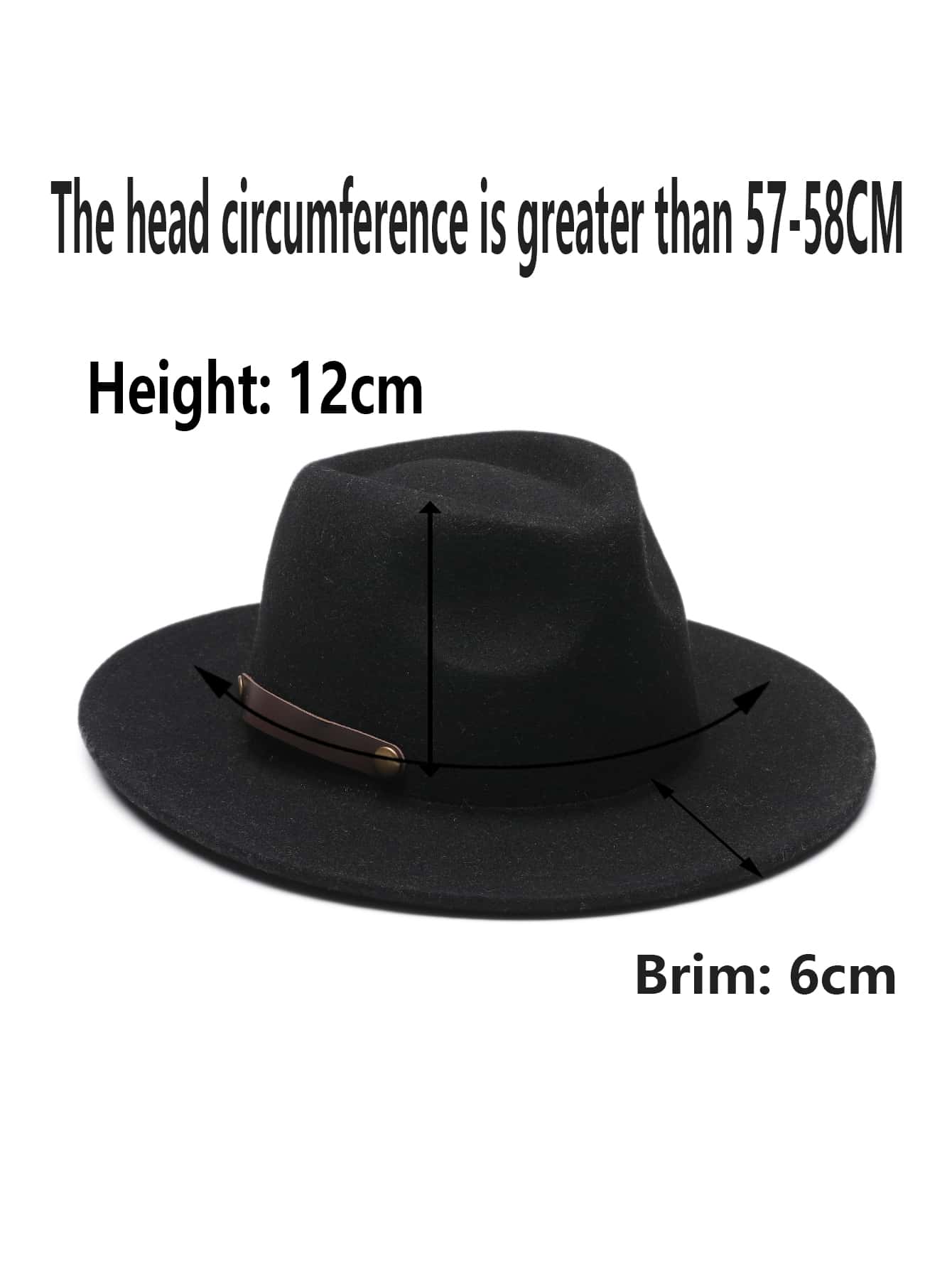 Studded Decor Fedora Hat