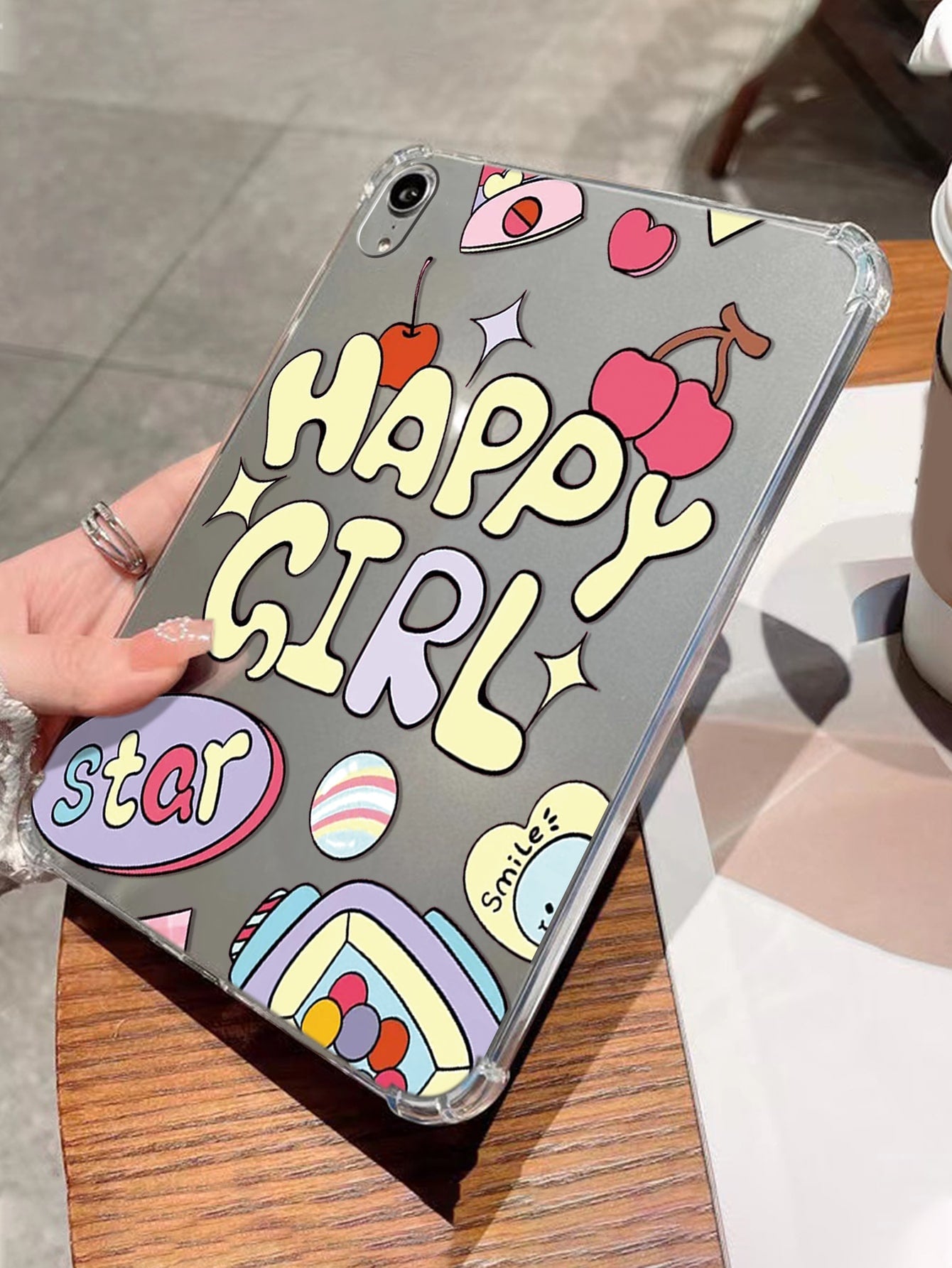 Letter Graphic Anti fall Case Compatible With iPad