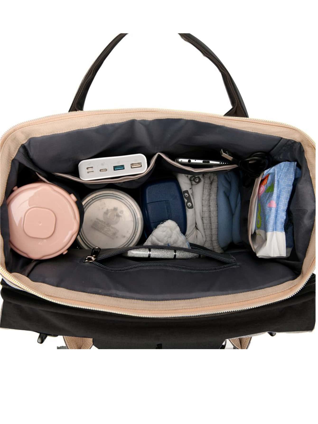 1pc Baby Foldable Bed Design Diaper Bag