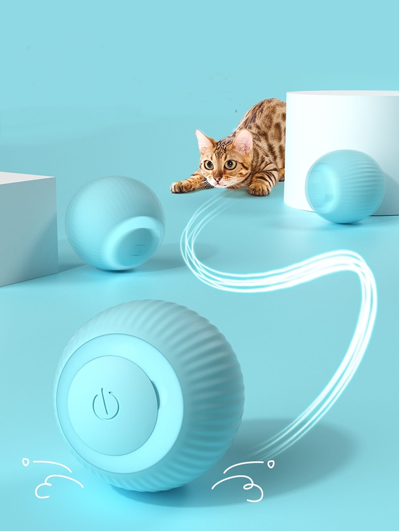1pc Round Ball Design Electronic Pet Toy