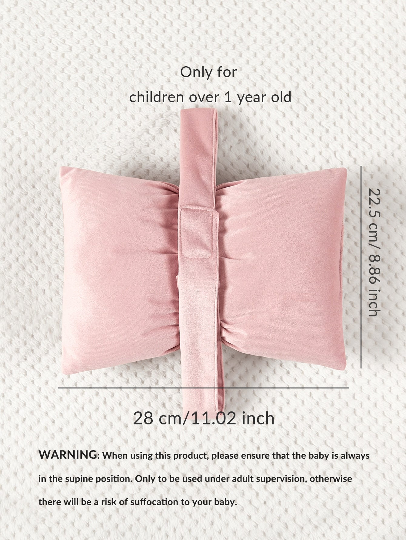 1pc Baby Bow Design Pillow
