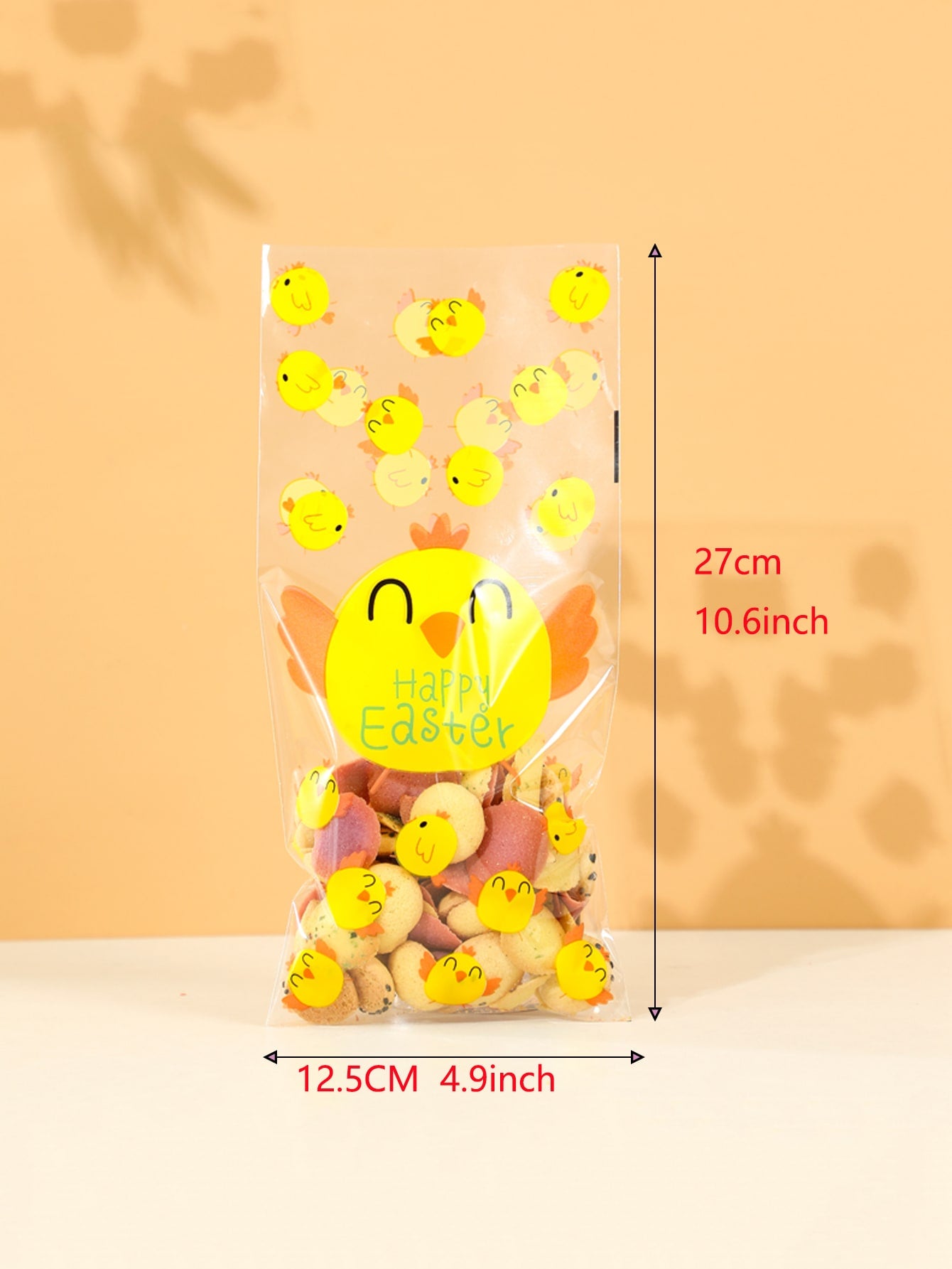 50pcs Easter Rabbit Slogan Graphic Packaging Bag