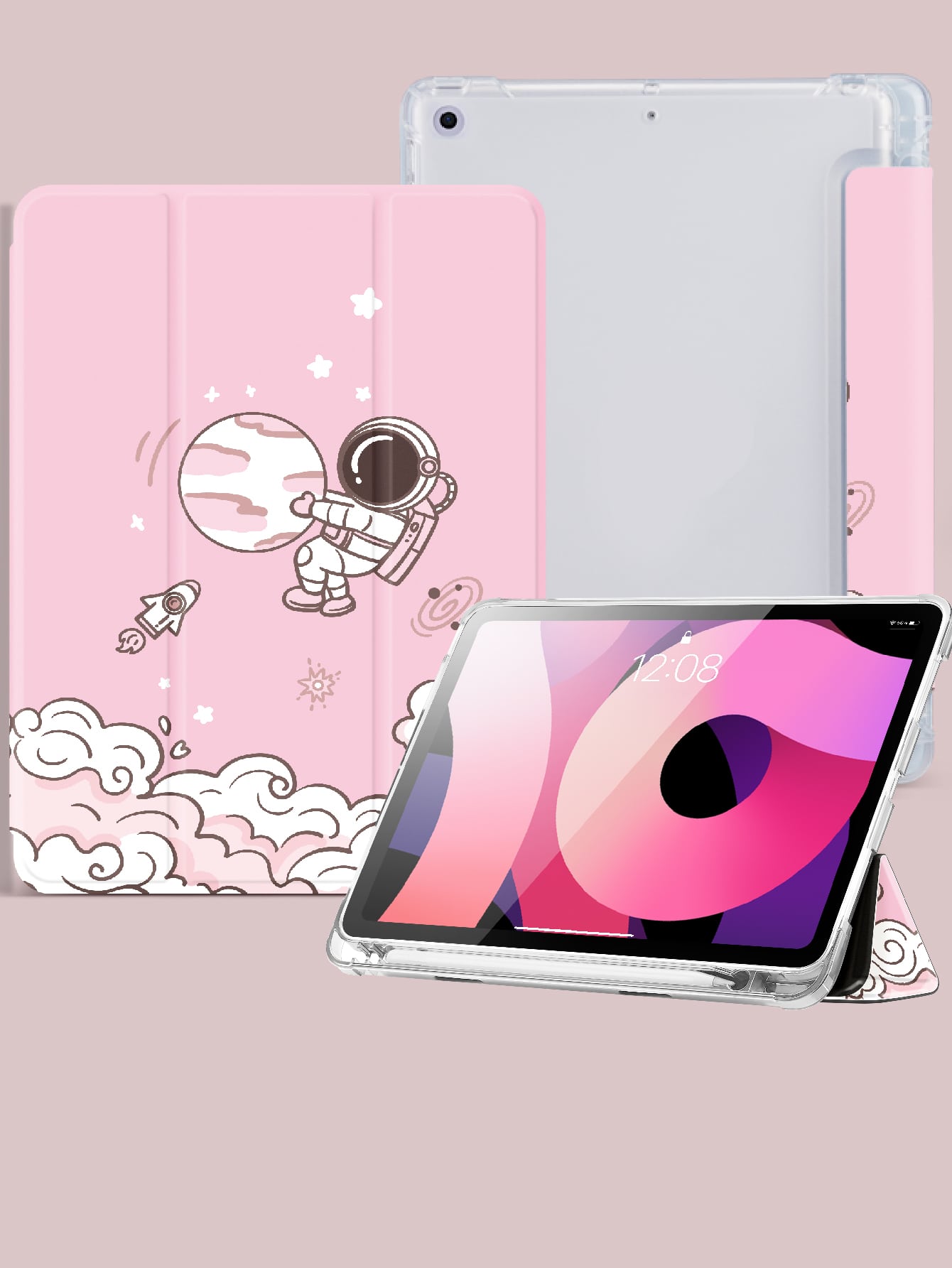 Astronaut Print Case Compatible With iPad