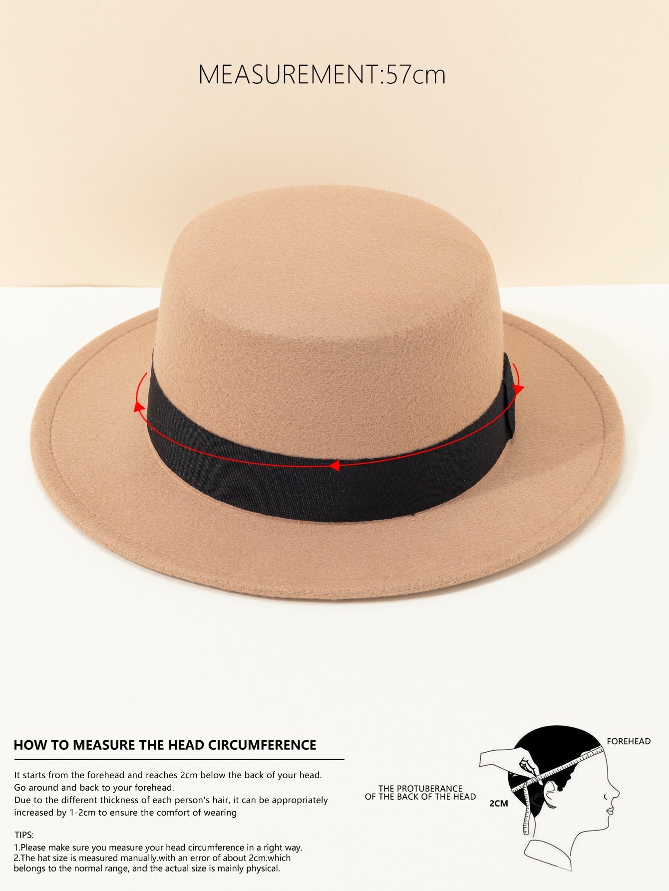 Tape Decor Fedora Hat