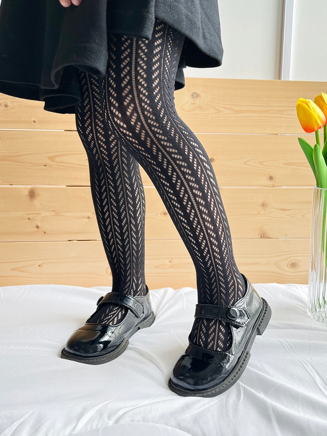 2pairs Toddler Girls Hollow Out Tights