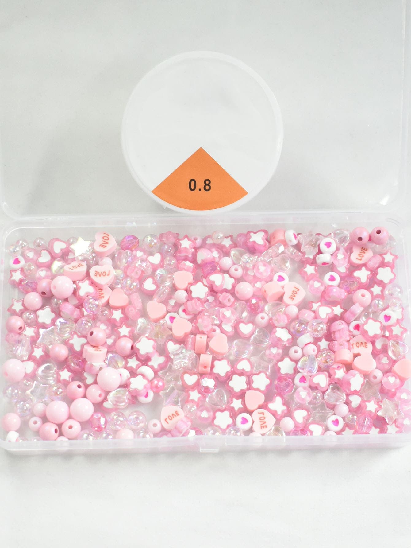 1box Heart DIY Bead 1roll DIY Threader
