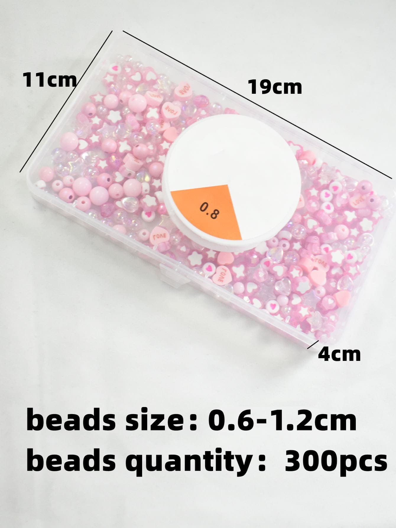 1box Heart DIY Bead 1roll DIY Threader