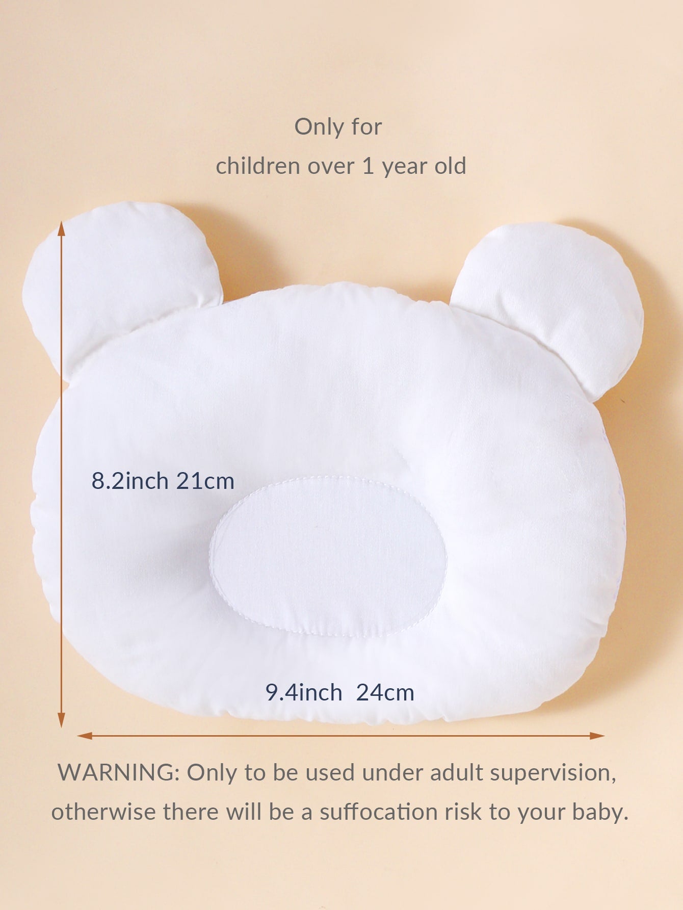 1pc Baby Bear Design Pillow
