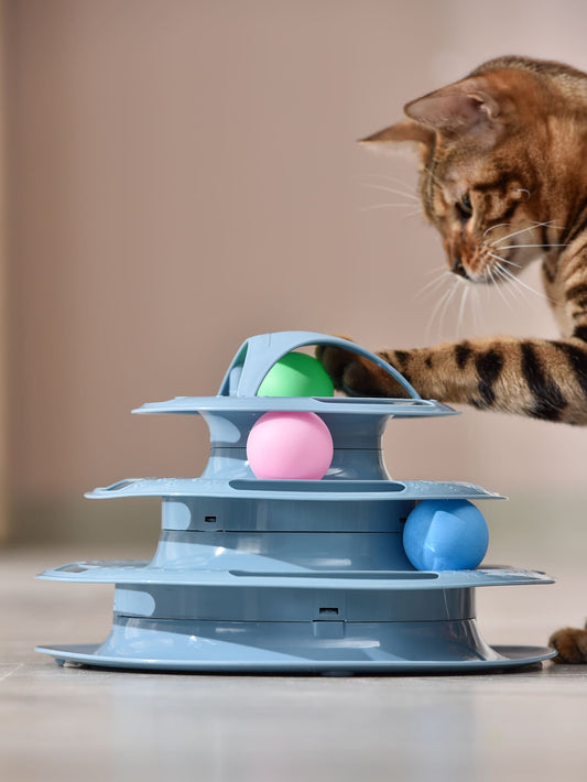 1pc Multi-layer Ball Decor Cat Teaser Toy