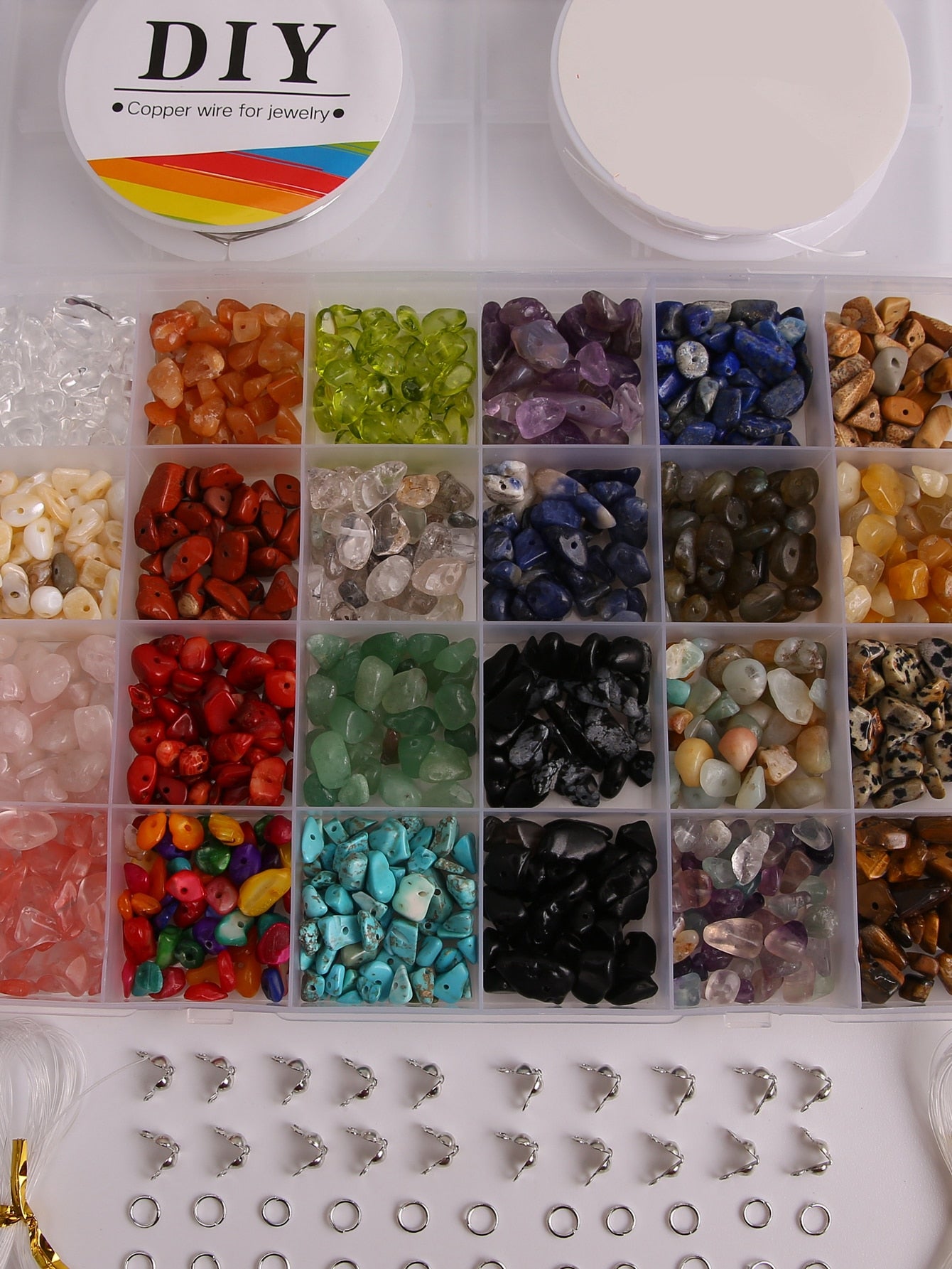 Natural Stone DIY Jewelry Accessory Set