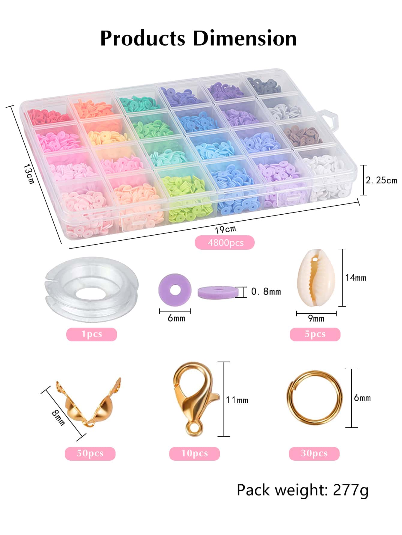 1box Shell Soft Clay DIY Jewelry Accessory