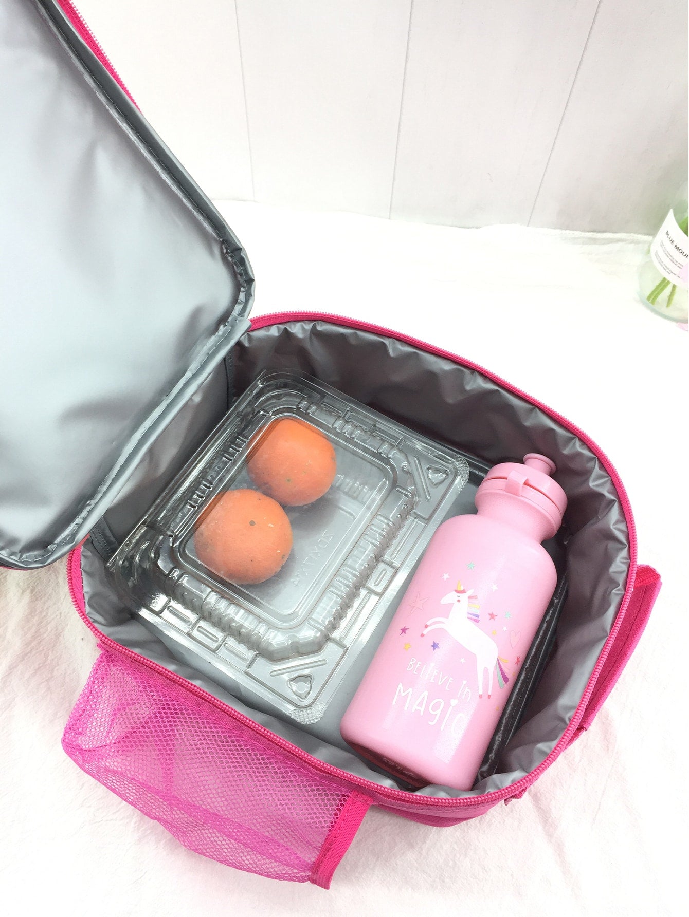 Unicorn Star Pattern Insulated Lunch Bag Cartoon Cute Lunch Box Storage Bag For Students